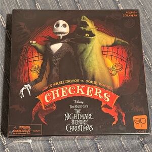 Disney Tim Burton's The Nightmare Before Christmas Checkers game.NWT